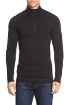 Men's Smartwool Merino 250 Base Layer Quarter Zip Pullover - Black