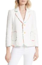 Women's Kate Spade New York Blossom Trim Tweed Jacket - Beige