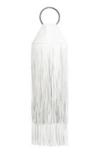 Kara Fringe Lambskin Ring Clutch - Metallic