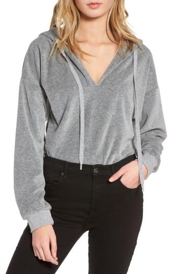 Women's Kendall + Kylie Hooded Bodysuit - Grey