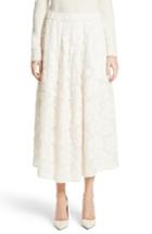 Women's Co Pleated Fil Coupe Midi Skirt - Ivory
