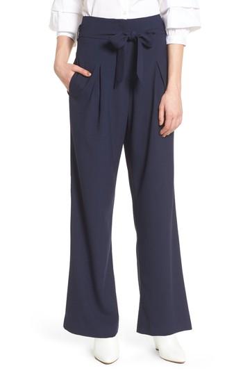 Women's J.o.a. Tie Front Pants - Blue