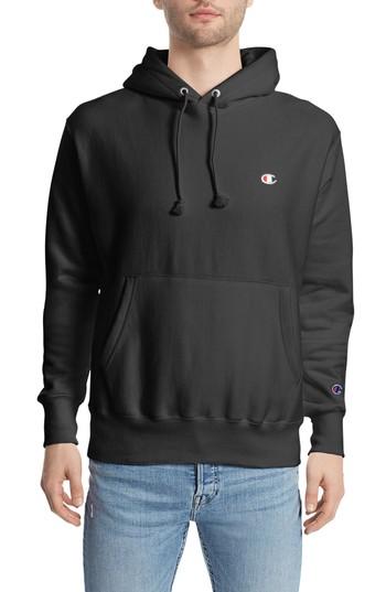 Men's Champion Reverse Weave Pullover Hoodie - Black
