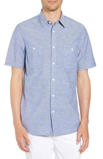 Men's 1901 Workwear Regular Fit Chambray Shirt - Blue