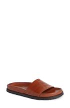 Women's Saint Laurent Jimmy Logo Slide Sandal .5us / 34.5eu - Brown