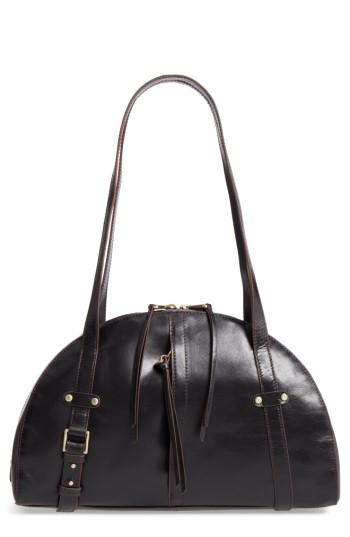 Hobo Beckon Calfskin Leather Satchel - Brown