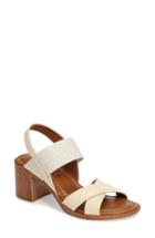 Women's Tuscany Perlita Strappy Block Heel Sandal N - White