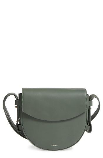 Skagen Lobelle Leather Saddle Bag - Green