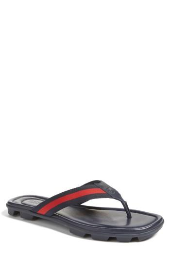 Men's Gucci Titan Flip Flop Us / 6uk - Blue
