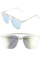 Women's Leith 60mm Mirror Sunglasses - Gold/ Marble