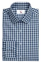 Men's Lorenzo Uomo Trim Fit Check Dress Shirt .5 - 32 - Blue