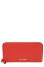 Women's Mackage Duke Zip Around Leather Wallet - Red