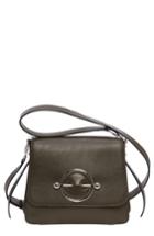 J.w.anderson Disc Leather Crossbody Bag - Green
