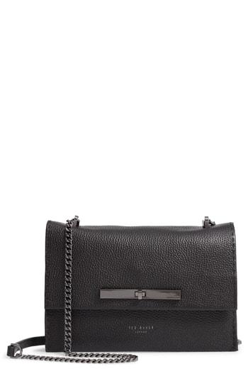 Ted Baker London Jocie Leather Crossbody Bag - Black