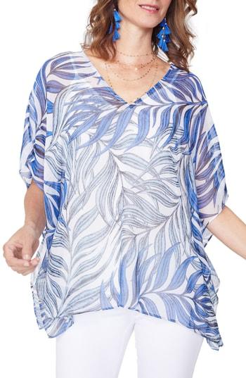 Women's Nydj Chiffon Caftan Tunic Top
