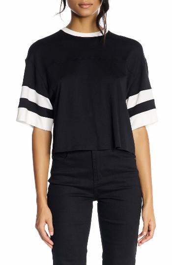 Women's Kendall + Kylie Double Stripe Crop Tee
