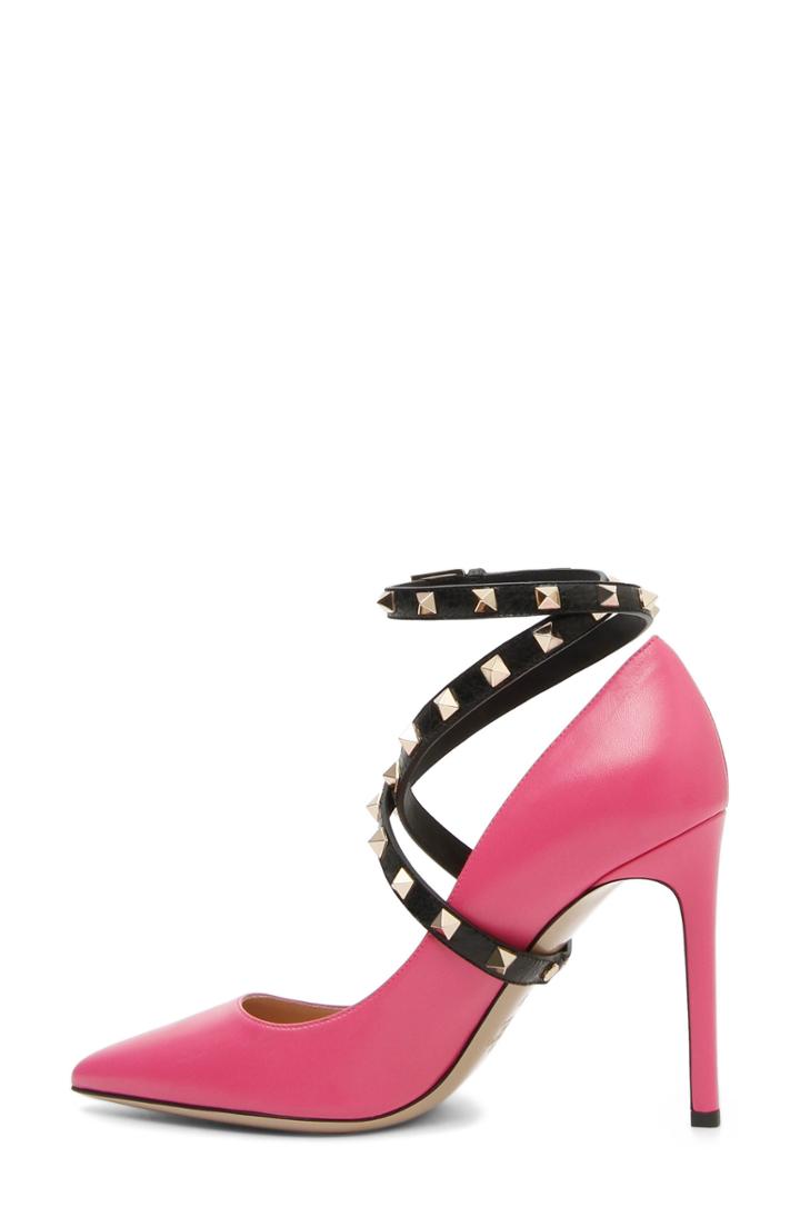 Women's Valentino Garavani Rockstud Wrap Pump .5us / 37.5eu - Pink