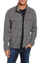 Men's James Perse Drill Button Front Knit Jacket (s) - Grey