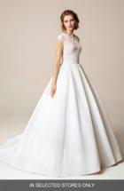 Women's Jesus Peiro Serata Lace Bodice Pique Ballgown, Size In Store Only - White