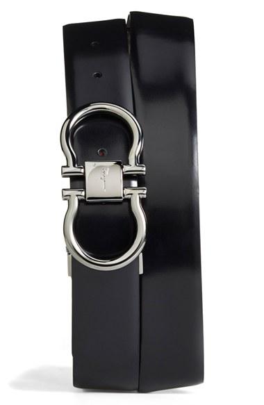 Men's Salvatore Ferragamo Reversible Belt - Black/brown