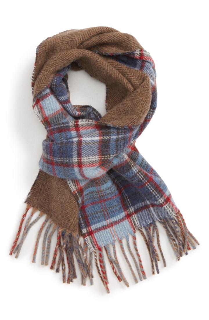 Men's Polo Ralph Lauren Reversible Driver Wool Blend Scarf