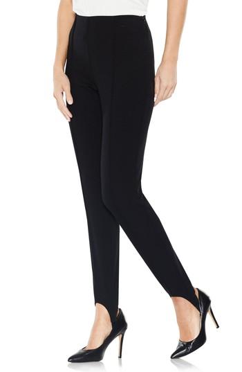 Women's Vince Camuto Stirrup Side-zip Ponte Pants - Black