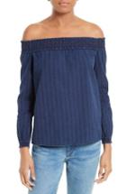 Women's Rag & Bone/jean Drew Cotton Off The Shoulder Top