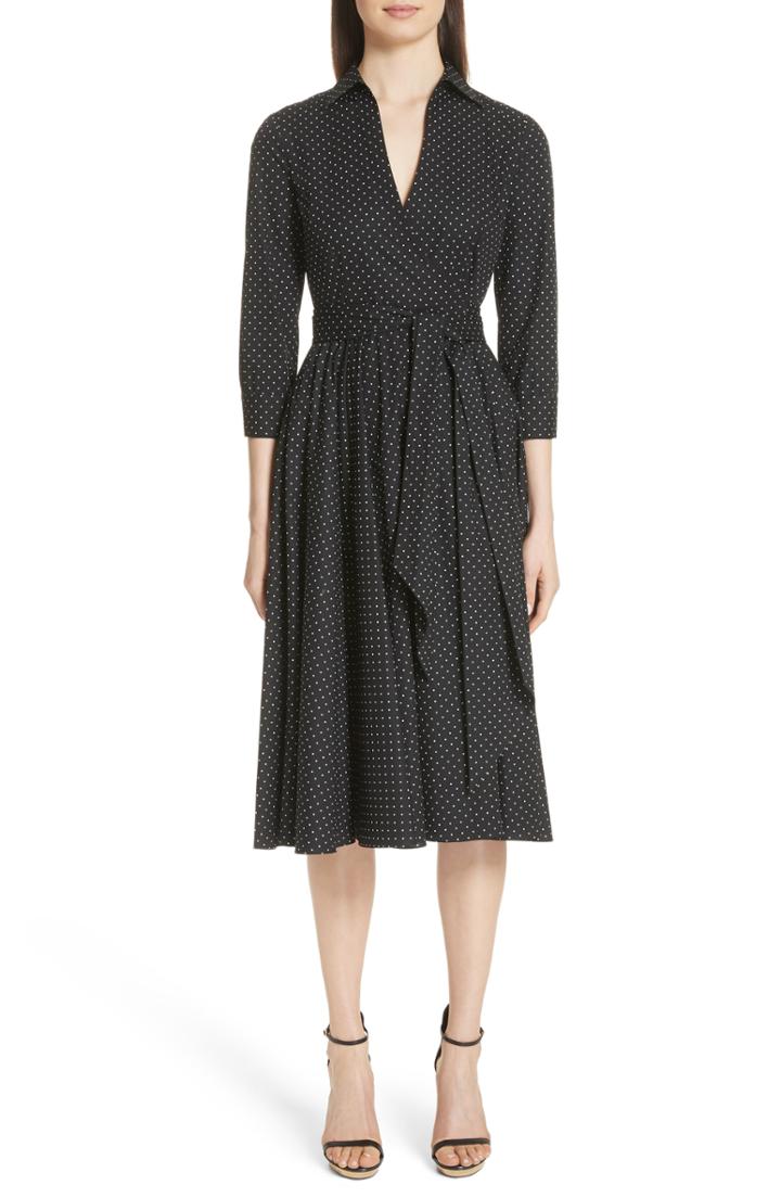 Women's Michael Kors Polka Dot Wrap Front Dance Dress