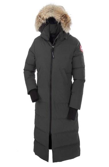 Women's Canada Goose 'mystique' Regular Fit Down Parka With Genuine Coyote Fur Trim - Grey