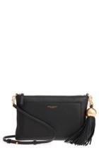 Tory Burch Tassel Leather Crossbody Bag - Black