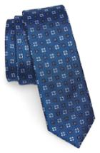 Men's The Tie Bar Steady Bloom Silk Tie, Size - Blue