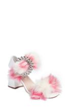 Women's Miu Miu Feather Buckle Sandal Us / 35eu - White