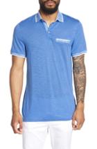 Men's Ted Baker London Dalmat Trim Fit Cotton & Modal Polo (3xl) - Blue
