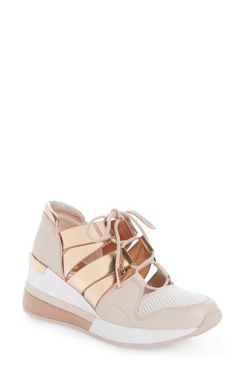 Women's Michael Michael Kors Beckett Sneaker M - Metallic