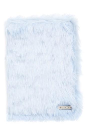 Skinny Dip Sky Blue Furry Ipad Mini Folio - Blue
