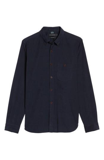 Men's French Connection Corduroy Sport Shirt - Blue