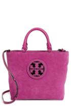 Tory Burch Small Charlie Suede Tote - Pink