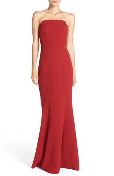 Women's Jill Jill Stuart Notched Strapless Gown