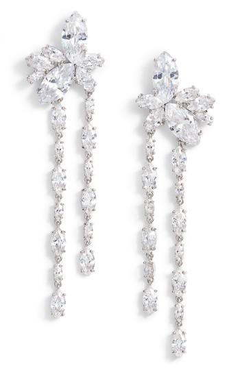 Women's Nina Floral Stone Cluster Drop Earrings