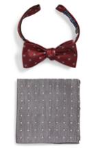 Men's The Tie Bar Bow Tie & Pocket Square Box Set, Size - Burgundy