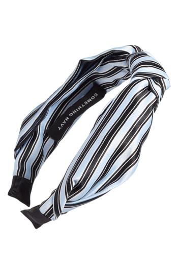 Something Navy Printed Knot Headband, Size - Blue