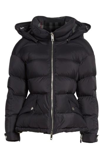 Women's Burberry Fleetwood Hooded Down Puffer Jacket