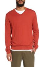 Men's Vince Slim Fit Cashmere V-neck Sweater - Orange