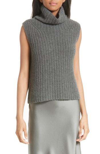 Women's Vince Sleeveless Cashmere Blend Turtleneck