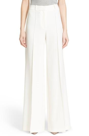 Women's Milly 'hayden' Wide Leg Trousers - White