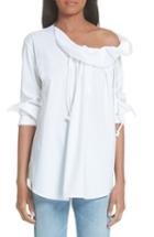 Women's Palmer//harding Gallery One-shoulder Shirt Us / 10 Uk - White
