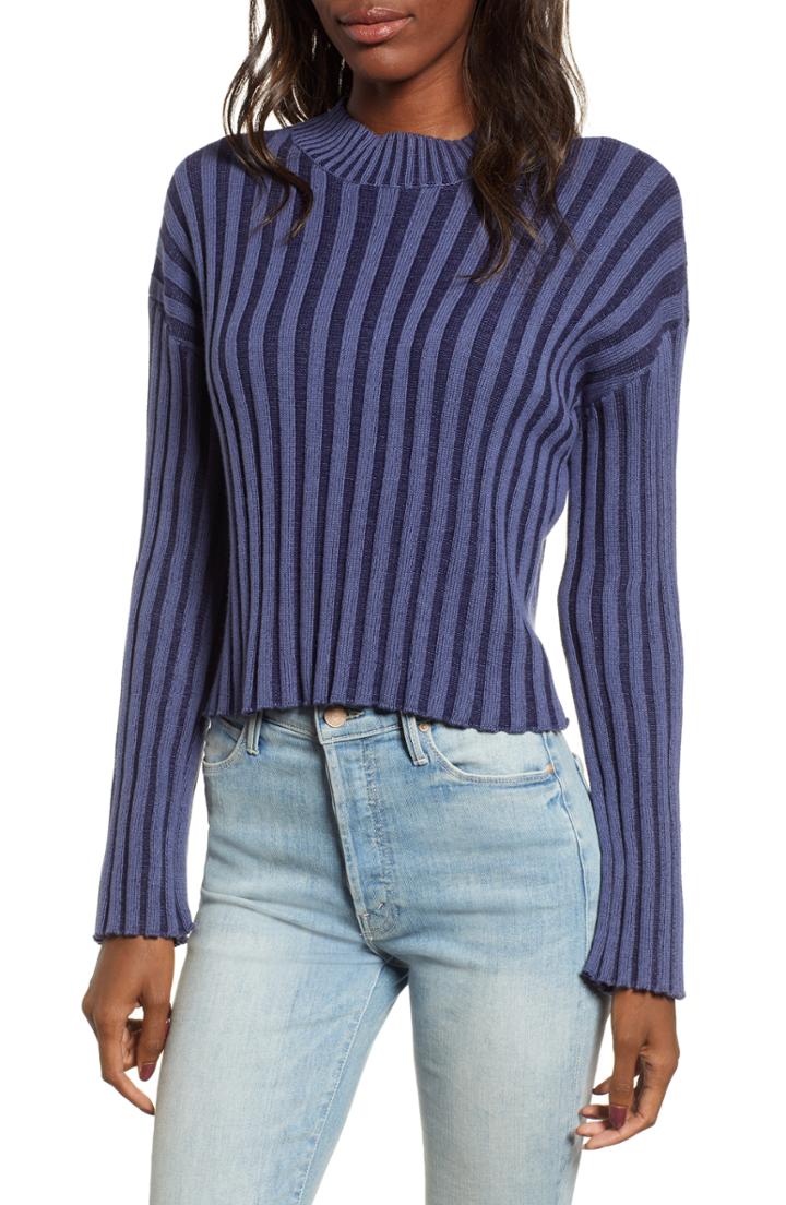 Women's Bp. Shadow Rib Sweater - Blue