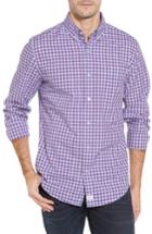 Men's Vineyard Vines Murray Foggy Coast Gingham Slim Fit Sport Shirt - Purple
