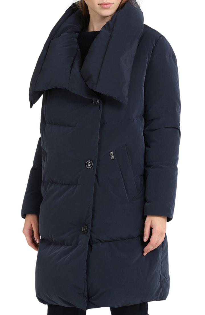 Women's Halogen Faux Suede Front Drape Trench Coat