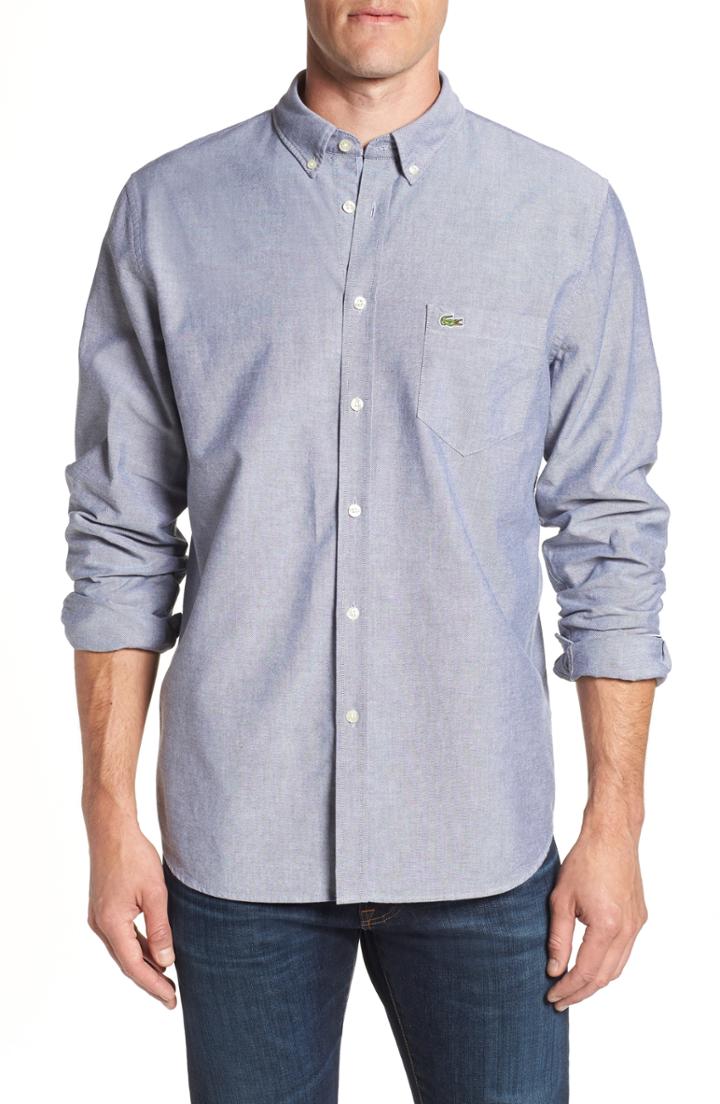 Men's Lacoste Fit Oxford Sport Shirt